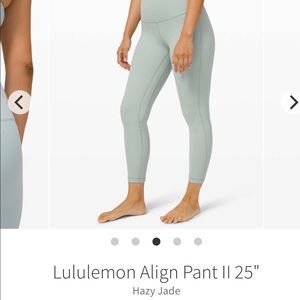 NWT Align High Rise Tight 25” Sz 6